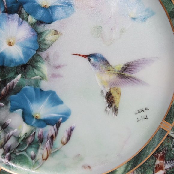 W S George Fine China "The Violet Crowned Hummingbird"  by Lena Liu - Picture 6 of 7